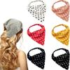 DINPREY Elastic Hair Scarf Headbands Hair Bandanas Scarf Polka Dot Head Kerchief Headbands for Women Girls (6 Colors Set B) view 1