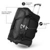 Denco 22-inch Wheeled Duffel Bag, Black, Large view 2