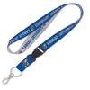 Caseys Kansas Jayhawks Lanyard with Detachable Buckle 1" Width - Heathered/Jersey Print