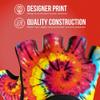 Contraband Pink Label 5347 Womens Designer Workout Gloves | Tie Dye Print w/Grip-Lock Silicone Palm (X-Small, Rainbow) view 4