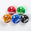 1 1/8 or 1-1/8" Headset cap Screws Top Cap screw Captain Shell Cover Aluminum Alloy America Mountain Road Bicycles Bowl Bike Stem Cap Bicycle Accessories Red five-pointed star pattern black circle view 3