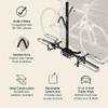 Retrospec Lenox Car Hitch Mount Tray Bike Rack w/ 2-inch Receiver - 2 Bicycle Carrier - Class II or III Trailer Hitch, Black view 2