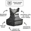 Stohlquist FIT Personal Floatation Device | Youth/Adult (75-125 Lbs) PFD Vest, High Mobility Life Jacket, Black & Grey view 2