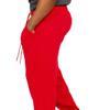 VICTORIOUS Men's Lightweight Fleece Drawstring Elastic Cuff Sweatpants FL78 - Red - Small view 2