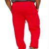 VICTORIOUS Men's Lightweight Fleece Drawstring Elastic Cuff Sweatpants FL78 - Red - Small view 3
