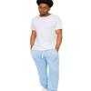 VICTORIOUS Men's Lightweight Fleece Drawstring Elastic Cuff Sweatpants FL78 - Sky Blue - 5X-Large view 1