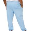 VICTORIOUS Men's Lightweight Fleece Drawstring Elastic Cuff Sweatpants FL78 - Sky Blue - 5X-Large view 3