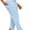 VICTORIOUS Men's Lightweight Fleece Drawstring Elastic Cuff Sweatpants FL78 - Sky Blue - 5X-Large view 4