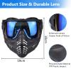 Paintball Mask Anti Fog, Airsoft Mask Full Face Adjustable Protection Gear, Tactical Mask for Men Motorcycle Riding Skiing Face Protection view 2