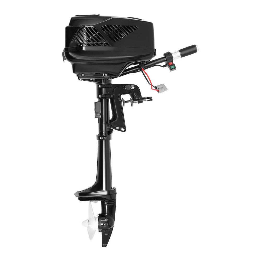 Outboard Boat Motor, 48V 1200W Electric Trolling Motor Engine Outboard Propeller Motor Fishing Boat Engine for Inflatable Boat Dinghy Kayaks Canoe
