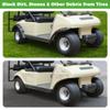 10L0L Golf Cart Front Rear Fender Flares for Club Car DS 1993-up with Factory Body Kit (Not Fit Modified Body), 4 PCS High Impact Golf Cart Wheel Flares view 3