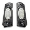 1911 Metal Grips, Screw Included, 1911 Compact/Officer Virgin Mary Lady of Guadalupe, with Ambi Safety Cut Black Nickel view 1