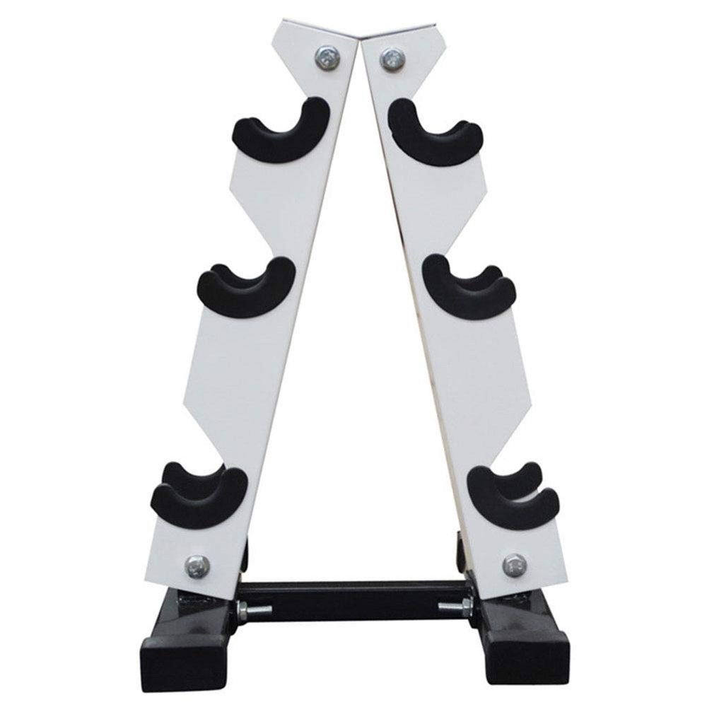 YRHH Steel Dumbbell Rack,3/4 Tier A-Frame Dumbbell Storage Stand for Home Gym Daily Workout Hold Up to 120 Pounds,Home Fitness Machine-3 Tier