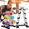 YRHH Steel Dumbbell Rack,3/4 Tier A-Frame Dumbbell Storage Stand for Home Gym Daily Workout Hold Up to 120 Pounds,Home Fitness Machine-3 Tier view 4