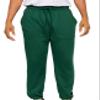 VICTORIOUS Men's Lightweight Fleece Drawstring Elastic Cuff Sweatpants FL78 - Dark Green - Small view 1