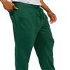 VICTORIOUS Men's Lightweight Fleece Drawstring Elastic Cuff Sweatpants FL78 - Dark Green - Small view 4