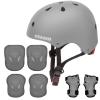 CELOID Kids Helmet Pad Set,Adjustable Kids Skateboard Bike Helmet Knee & Elbow Pads Wrist Guards 5-8 years Kids Protective Gear Set for Girls Boys Bicycle Bike Roller Skating Scooter Rollerblade Sport view 1
