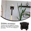 DOITOOL 1pc Creative Baseball Bat Display Rack Multi-Functional Wooden Holder for Bat Storage and Home Decoration Natural Finish for Baseball and Softball Memorabilia view 4
