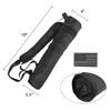 KRATARC Archery Lightweight Back Arrow Quiver Foldable Compact Hip Arrows Bag with Molle System Hanged for Target Shooting (Black- Diameter 4'') view 4