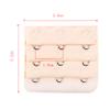 YUPPIE TONE Women's Bra Extender 3 Hooks 3 Rows Elastic Back Bra Band Extension Strap,Beige 4pcs view 2