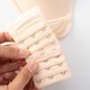 YUPPIE TONE Women's Bra Extender 3 Hooks 3 Rows Elastic Back Bra Band Extension Strap,Beige 4pcs view 4