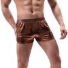 ABAFIP Men's Soft Stretchy Holographic Shiny Metallic Swim Boxer Briefs Trunks Shorts Hot Pants Bikini Swimsuit Stage Clubwear Coffee Medium view 2