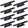 Hestya 8 Pieces Black Boat Cleats 4 Inch Nylon Kayak Dock Cleat Black Rope Cleat for Rope, Kayak, Mooring, Canoe, Tie Down, Maritime Decor view 1
