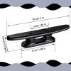 Hestya 8 Pieces Black Boat Cleats 4 Inch Nylon Kayak Dock Cleat Black Rope Cleat for Rope, Kayak, Mooring, Canoe, Tie Down, Maritime Decor view 2
