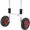 qiuqiu Sit-on-top Kayak Cart On Wheels, Foldable Trolley - Eva Foam with Adjustable Width Full PU Aviation Aluminum Body - for All Open Kayaks and Canoes view 1