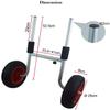 qiuqiu Sit-on-top Kayak Cart On Wheels, Foldable Trolley - Eva Foam with Adjustable Width Full PU Aviation Aluminum Body - for All Open Kayaks and Canoes view 2