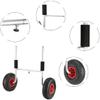 qiuqiu Sit-on-top Kayak Cart On Wheels, Foldable Trolley - Eva Foam with Adjustable Width Full PU Aviation Aluminum Body - for All Open Kayaks and Canoes view 4
