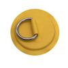 6 Pieces Pad/Patch D Rings for PVC Inflatable Boat Canoe Raft Stainless Steel D-Ring Dinghy Kayak Surfboard Paddle Board (Yellow) view 2