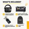 TradeSmart All-in-One Shooting Ear Protection - Comfort+ NRR 28 Earmuffs, Glasses & Earplugs + Carry Case view 2