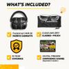 TradeSmart High-Performance Earmuffs for Shooting Range & Shooting Eye Protection Glasses + Firearm Confidence Course Included view 2
