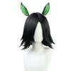 osseoca Cosplay Wig Black gradation reverse warped with ears 28cm view 1