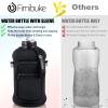 Fimibuke Half Gallon Water Bottle with Sleeve 64 OZ Water Bottle with Handle & Straw Leakproof Motivational Sports Gym Water Bottle with Time Marker BPA Free Water Jug with Neoprene Holder - Black view 3