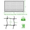 Wiseek 15'x15' Baseball Softball Backstop Nets, Heavy Duty Sports Netting Barrier Net Baseball Netting Black Net view 2