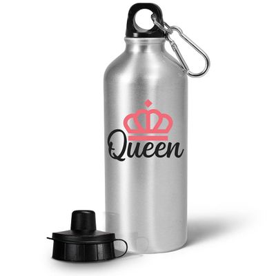 Art by Chelsydale Gifts for Couples Water Bottle Tumbler - Portable Drinkware - Anniversary Wedding Valentines Day Love Naughty Sexy Adult Humor Funny Cute Gag Idea - Queen