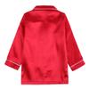 MYGBCPJS 2Pcs Boys Girls Satin Pajamas Set Long Sleeve Classic Silk Pjs Sleepwear Button-Down Top + Pants Loungewear view 2