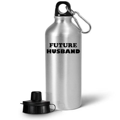 Art by Chelsydale Gifts for Future Husband Water Bottle Tumbler - 20oz Portable Drinkware - Aspiring Spouse Wedding Anniversary Valentines Day Appreciation from Wife Funny Cute Gag Idea