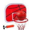 Basketball Rim Children's Mini Basketball Hoop Set, Basketball Hoop with Tennis Ball and Air Pump, No Need to Perforate Installation (Size : 46cm) view 1