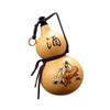 ZCBYBT Outdoor Portable Water Bottle,Natural Wine Gourd, Water, Wine, Medicine Gourd, Kettle with Rubber Stopper, Beeswax Anti-Seepage, About 500ml,A view 1