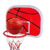 Basketball Rim Indoor Children's Basketball Hoop Set, Wall-Mounted Backboard with Tennis Ball and Air Pump, Screwless Installation (Size : 34cm) view 1