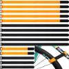 Sumind 15 Pieces Adjustable Bike Straps Reusable Bike Rack Straps Cinch Replacement Wheel Stabilizer Accessories for Transporting, 1 x 23.6 Inch, 1 x 11.8 Inch view 1