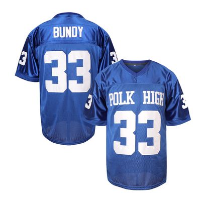 Al Bundy 33 Polk High Football Jersey for Men S-XXXL Blue (33 Blue, Medium)
