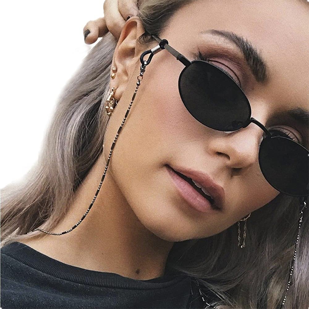 Asphire Gothic Beaded Bar Eyeglass Chain Necklace Gold Sunglasses Holder Cords, 24 Inch