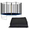 LJHSS Trampoline Net, Trampoline Replacement Safety Enclosure Net- Fits 6/8/10/12/13/14/15/16ft Round Frame Trampoline, for Outdoor Trampoline Accessories view 1