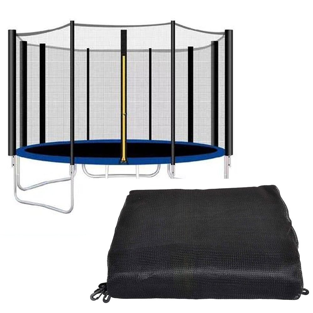 LJHSS Trampoline Net, Trampoline Replacement Safety Enclosure Net- Fits 6/8/10/12/13/14/15/16ft Round Frame Trampoline, for Outdoor Trampoline Accessories