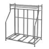 HomVent Bike Stand Rack with Storage, Bike Floor Parking Stand Rack, Free Standing Bike Rack Great for Parking Road, Mountain, Hybrid or Kids Bike (3 Bike) view 2