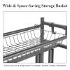 HomVent Bike Stand Rack with Storage, Bike Floor Parking Stand Rack, Free Standing Bike Rack Great for Parking Road, Mountain, Hybrid or Kids Bike (3 Bike) view 3